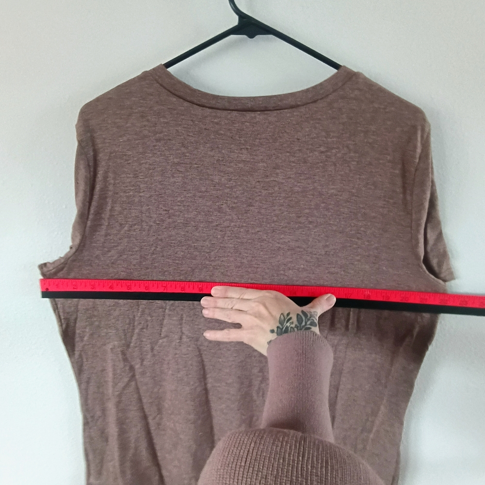 Vintage Style Cat Graphic Tee Womens XL Brown Soft Grunge Baby Tee - Picture 6 of 6
